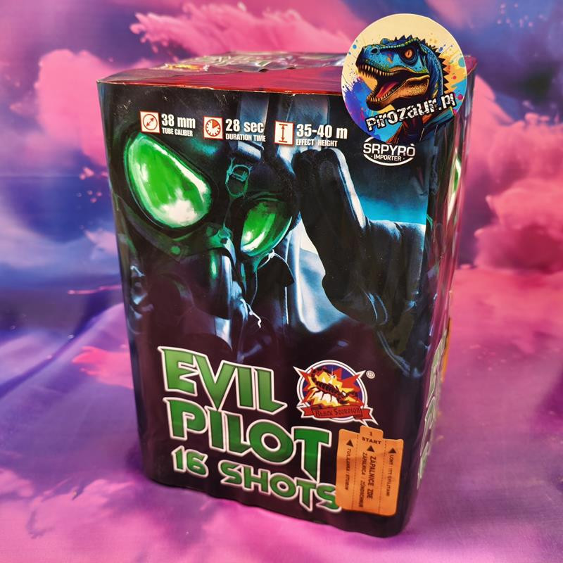Wyrzutnia Srpyro Evil Pilot – 16 Strzałów, 38mm, Kolor!