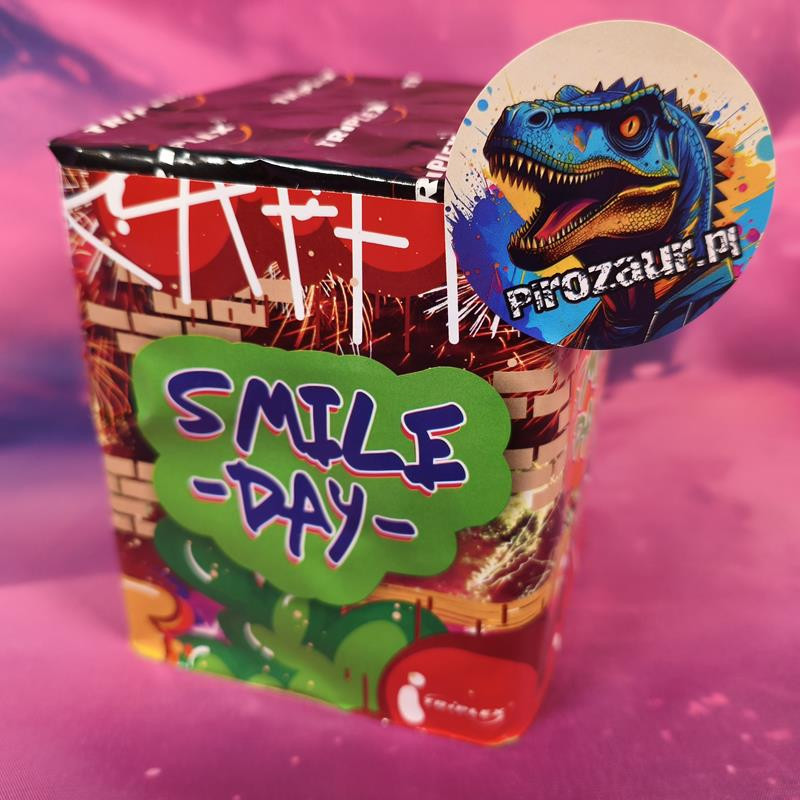 Wyrzutnia SMILE DAY Triplex – 16 Strzałów, Kwiaty, Palmy!