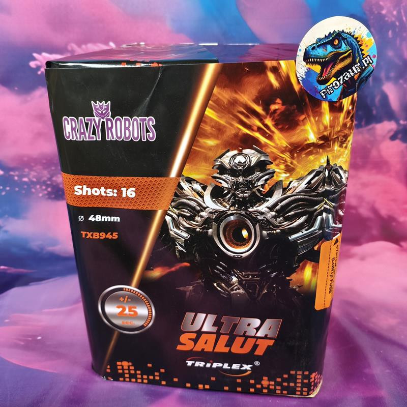 Wyrzutnia ULTRA SALUT Triplex – 16 Strzałów, 48mm, Potężny Huk!