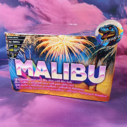 Wyrzutnia Jorge Malibu – 100 Strzałów, Brokat, Niebieskie Gwiazdki, Komety!