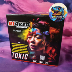 Wyrzutnia Toxic Riakeo – 25 Strzałów, 30mm, Dalie, Brokat, Chryzantemy!