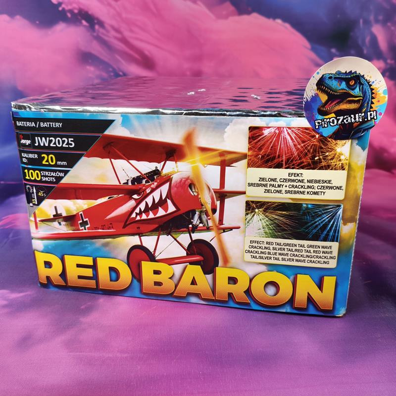 Wyrzutnia Jorge Red Baron – 100 Strzałów, Palymy, Crackling!