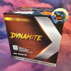 Wyrzutnia Pyroshine Dynamite – 26 Strzałów, 30mm, Proste i Kątowe Efekty!