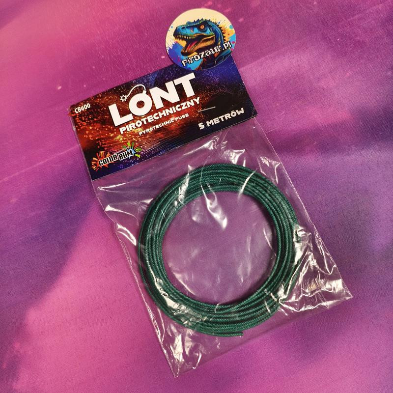Lont Zielony 1m/s – 1cm/s, Bezpieczne Odpalanie Fajerwerków!