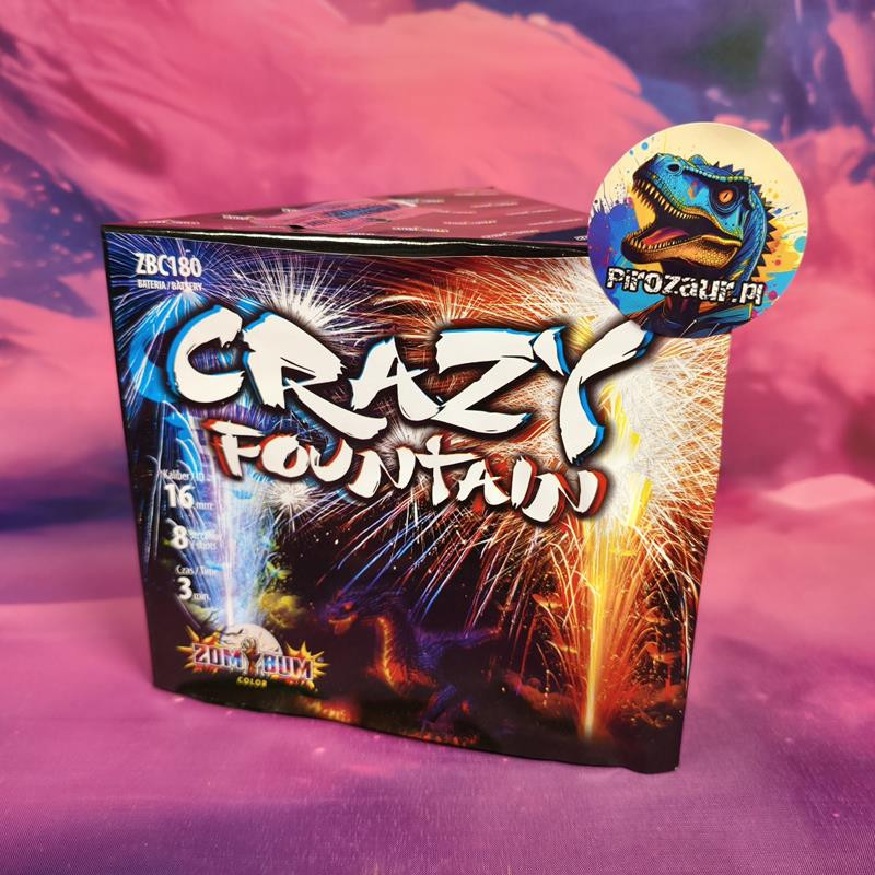 Fontanna Zombum Crazy Fountain – 3 Minuty, 8 Efektów, Kolorowe Gwiazdki, Iskry!