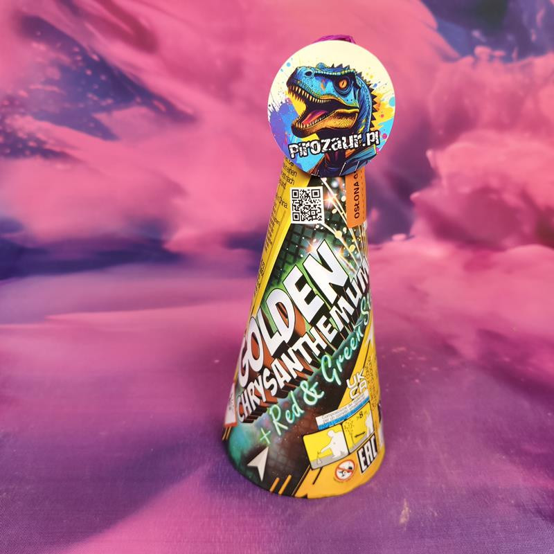 Fontanna Jorge JF91 – Złota Chryzantema, Czerwone i Zielone Gwiazdy!