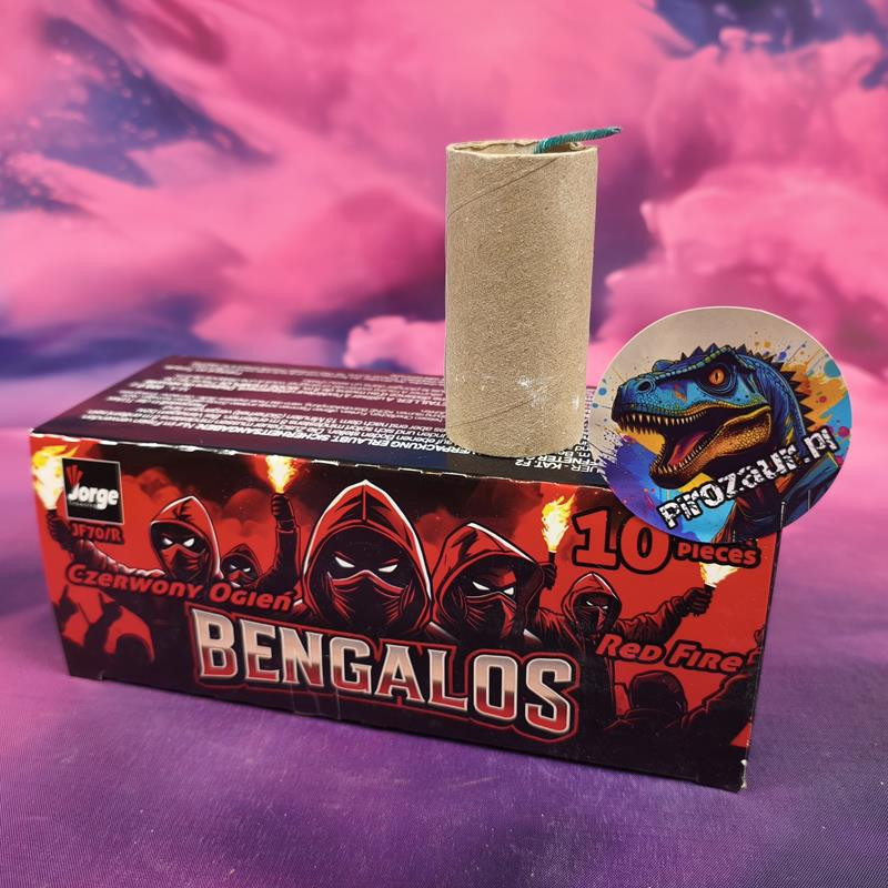 Bengalos Jorge czerwony - Ognie Wrocławskie JF70/R 35s