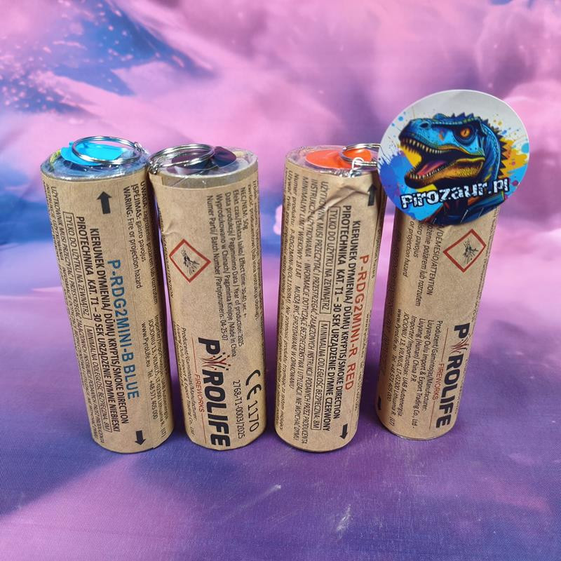 Świeca Dymna Pyrolife Niebieska T1 - Intensywny Dym 45s