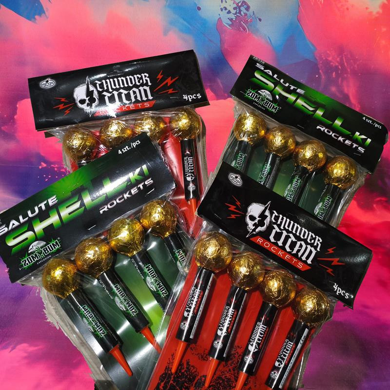 Zestaw rakiet 2xShelki  i  2xThunder Titan