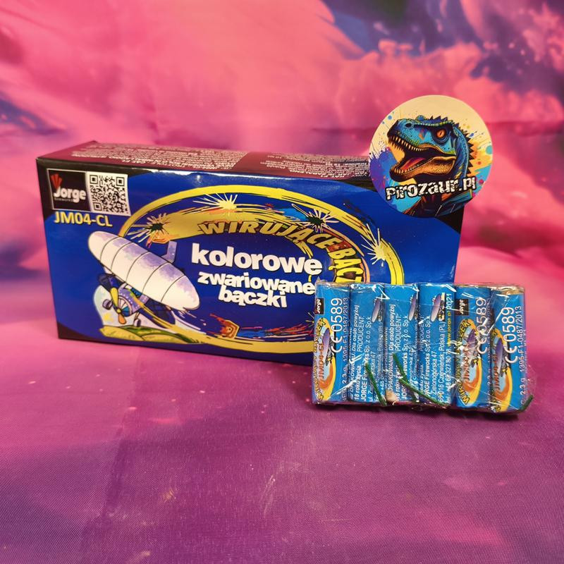 Wirujące Bączki z Cracklingiem Jorge 6szt. JM04-CL - Iskierki!